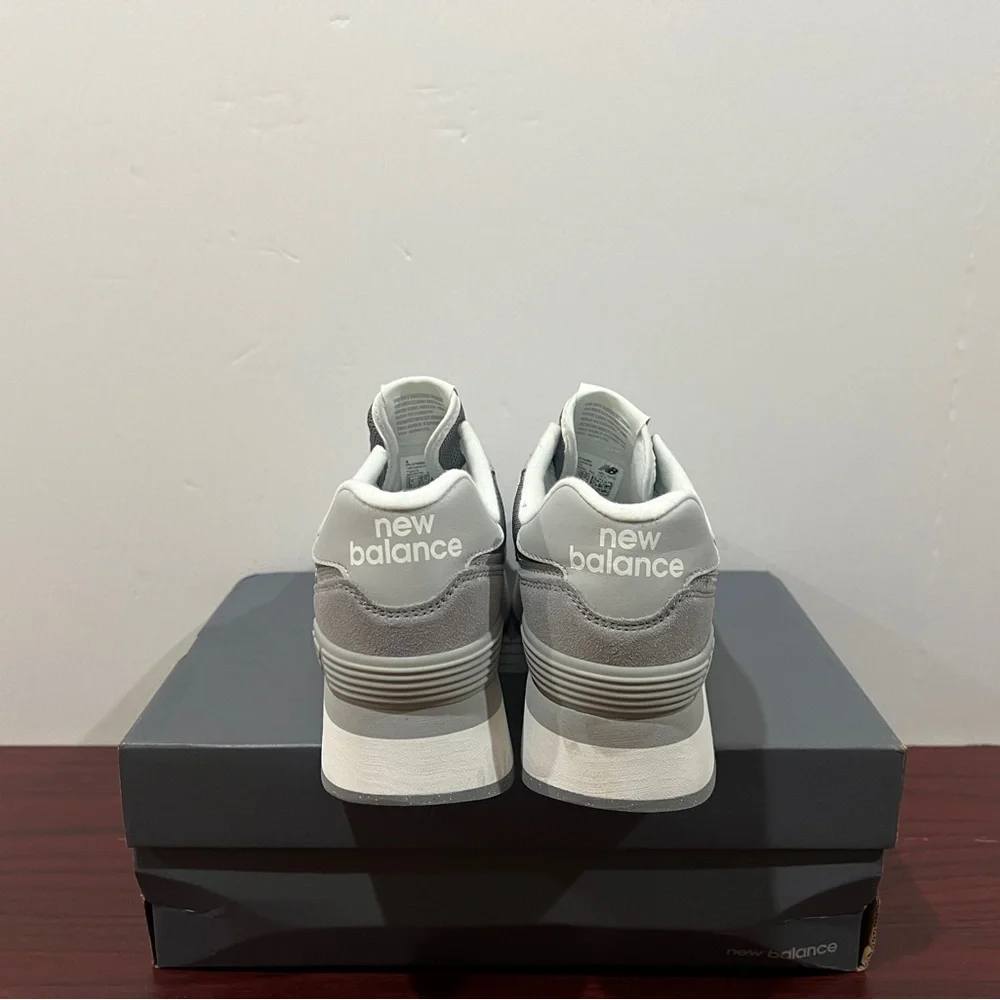 New Balance, 574+, WL574ZSD, Grey & White - Picture 4 of 14